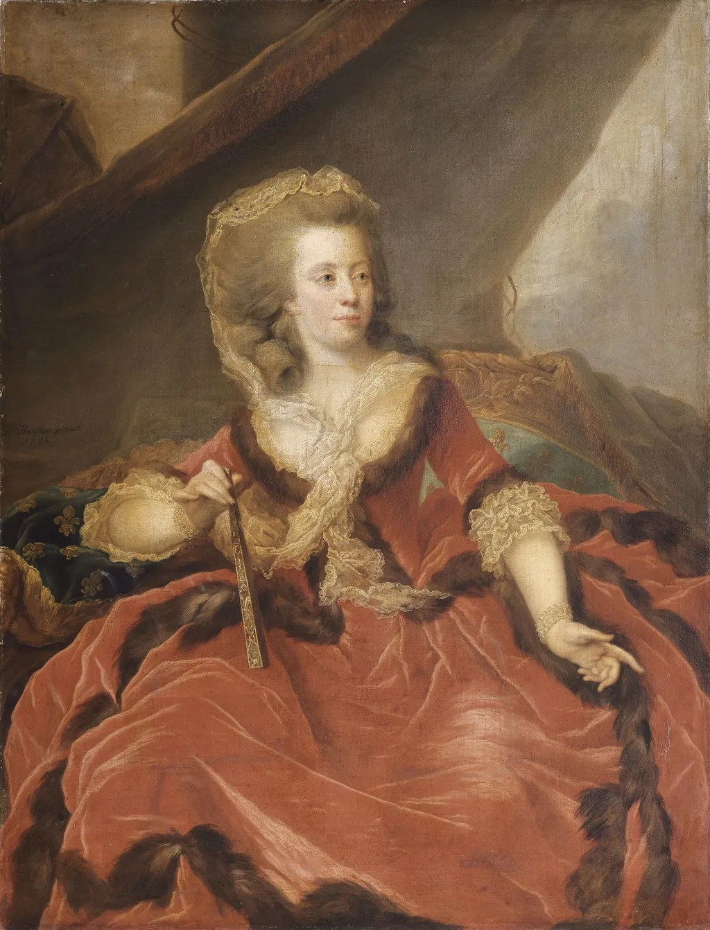 Portrait de Marie-Adélaïde de France, by Johann Ernst Heinsius, oil, 1794