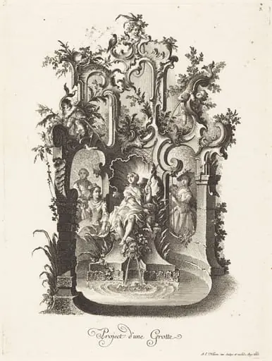 Project d'une Grotte (Plan for a Grotto), by Johann Esaias Nilson