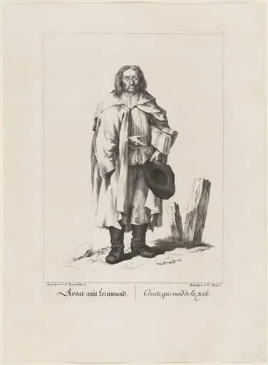 Kroat mit Leinwand (Linen Merchant), by Johann Feigel