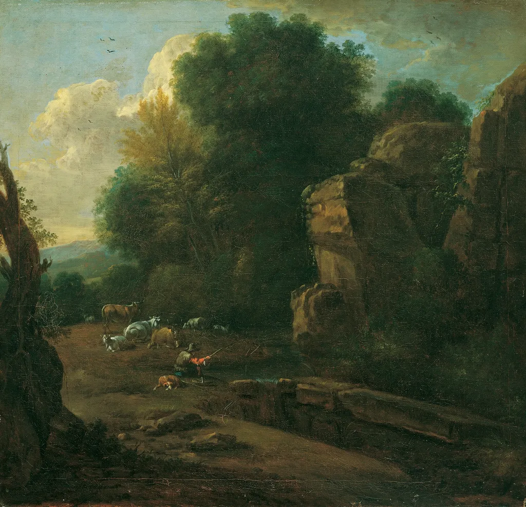 Morning, by Johann Franz Nepomuk Lauterer, oil, 1726