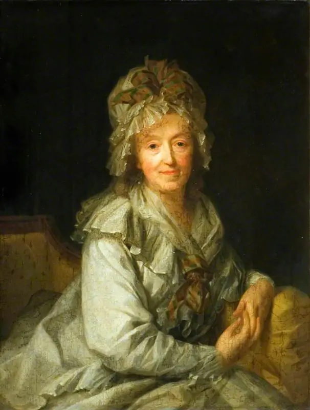 Portrait of a Lady in a White Cap, by Johann Friedrich August Tischbein