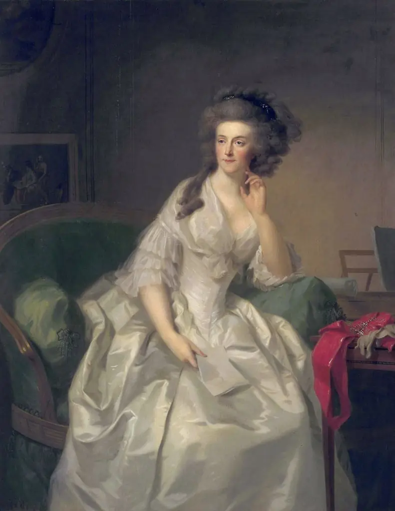 Portrait of Princess Frederika Sophia Wilhelmina (1751-1820), by Johann Friedrich August Tischbein