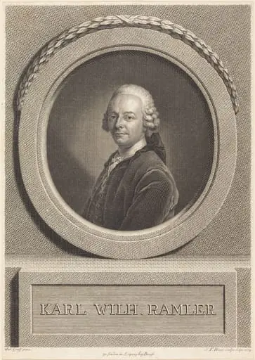 Karl Ramler, by Johann Friedrich Bause