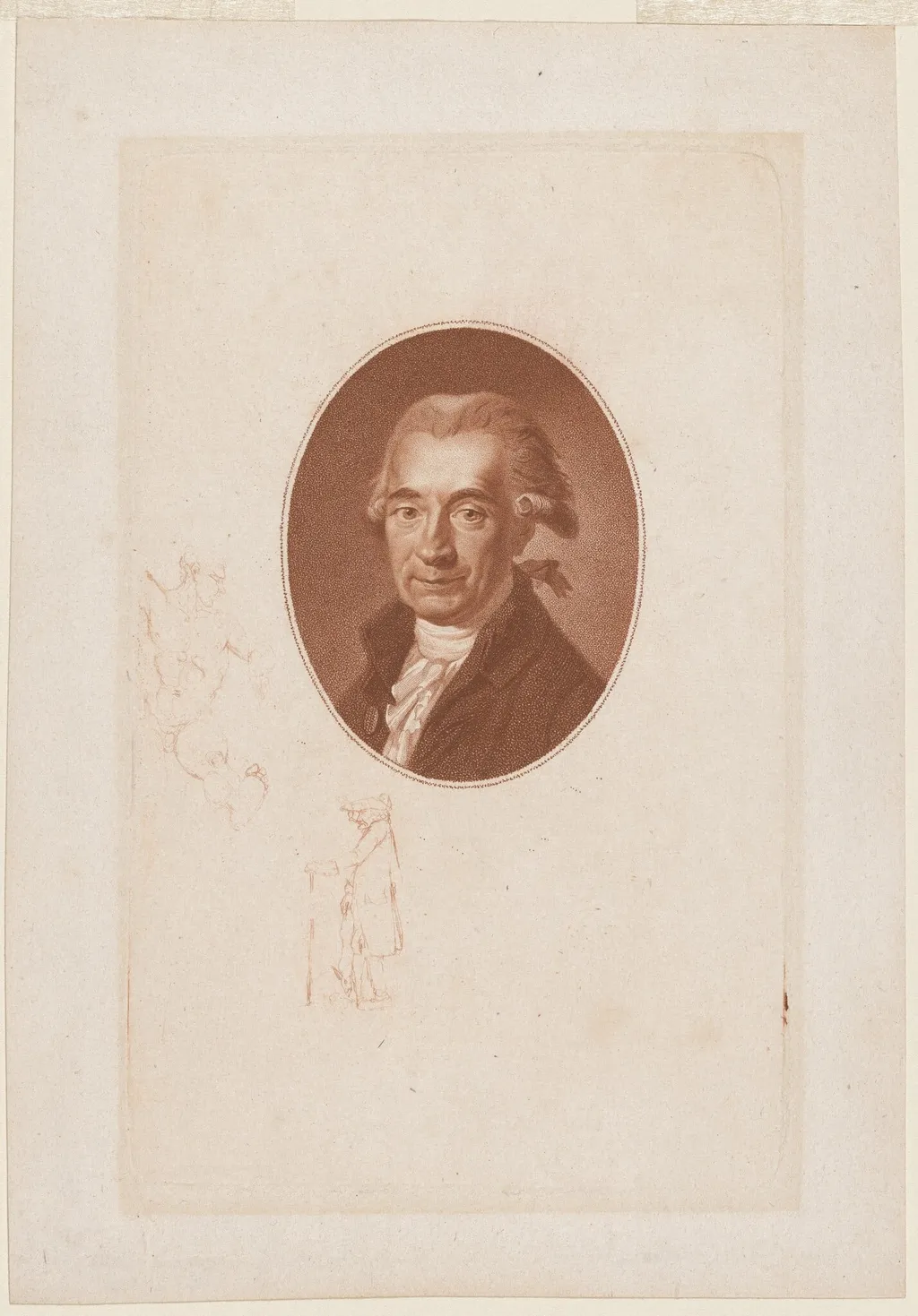 Heinrich Julius von Goldbeck, by Johann Friedrich Bolt, ink, 1800