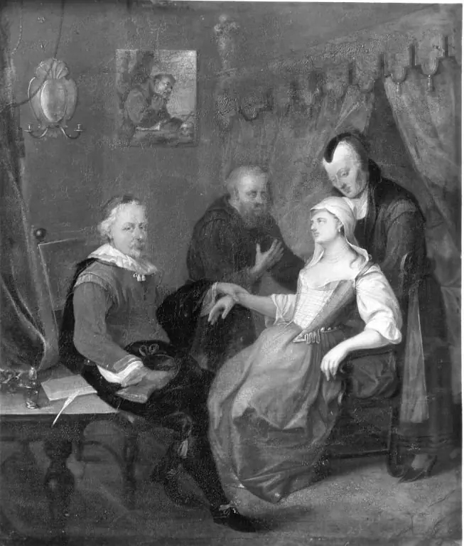 The sick woman, by Johann Friedrich Gerhard