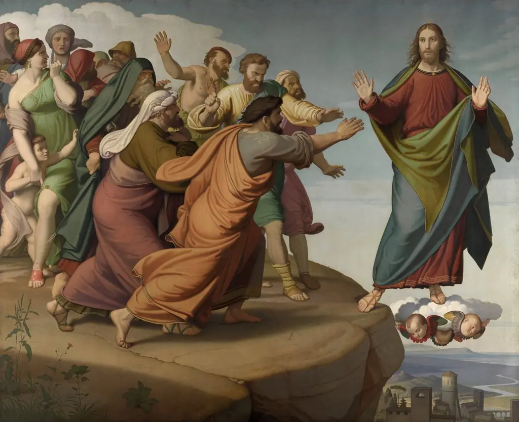 Christ Escapes the Pharisees, by Johann Friedrich Overbeck