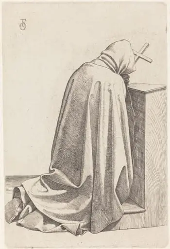 Praying Monk, by Johann Friedrich Overbeck