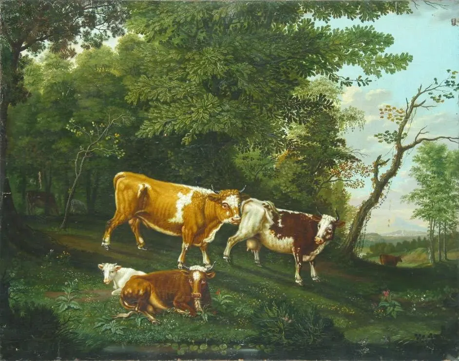 Cows, by Johann Friedrich Seupel