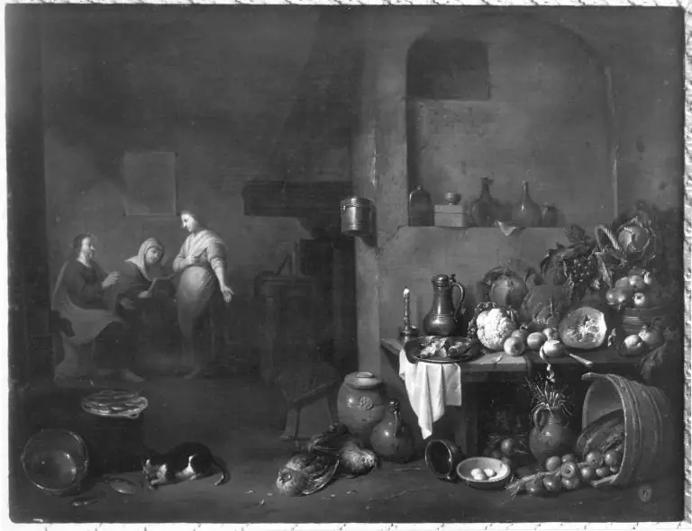 Christ in the house of Martha and Mary, by Johann Georg Fischer