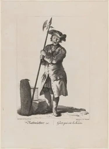 Nachtwächter (Night Watchman), by Johann Georg Mansfeld