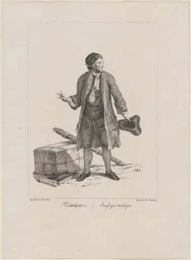 Trödeljud (Jewish Peddler), by Johann Georg Mansfeld