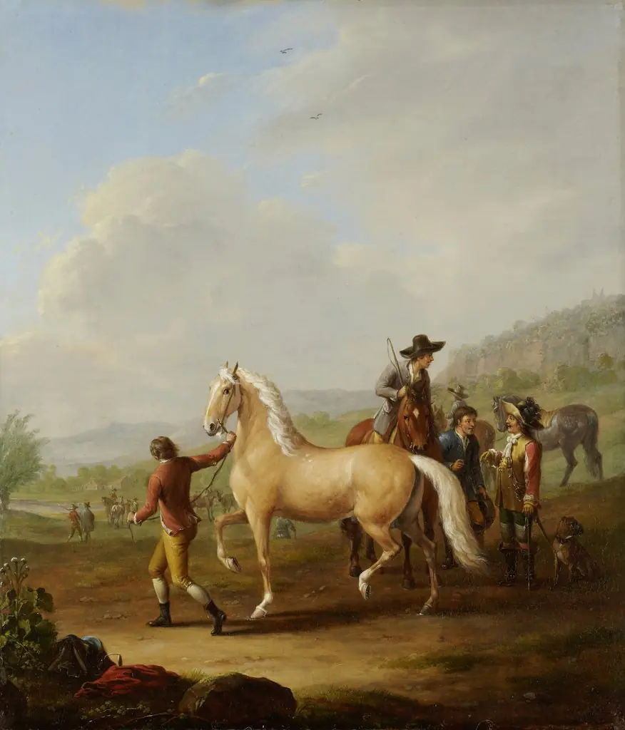 Horse Market, by Johann Georg Pforr