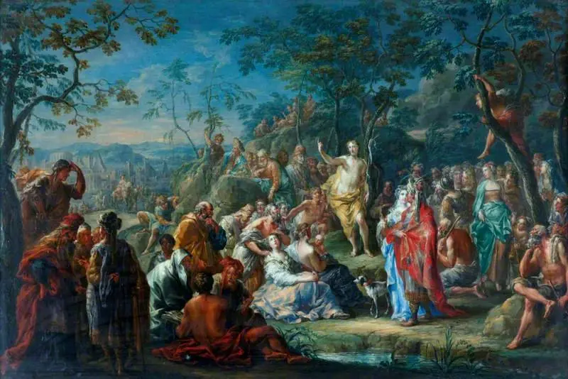 Saint John the Baptist Preaching in the Wilderness, by Johann Georg Platzer
