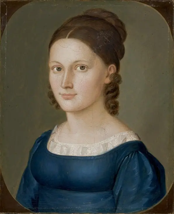 Friderike Phillipine Bruch, by Johann Georg Schlesinger