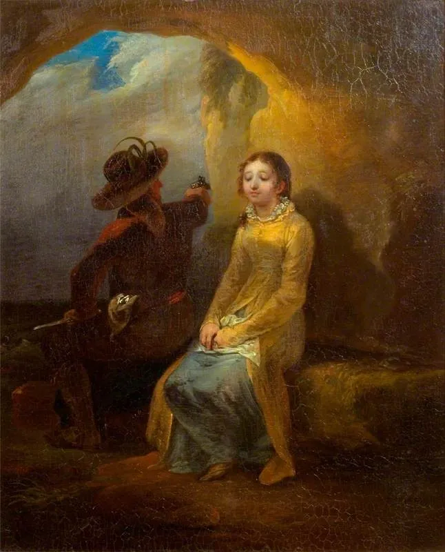 The Captive, by Johann Georg Volmar, oil, 1810