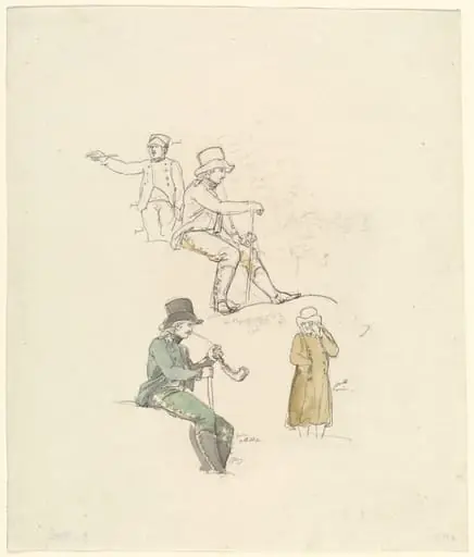 Figure Studies, by Johann Georg von Dillis