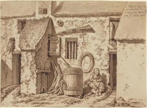 A Rustic House in the Grand Rue at Sceaux-Les-Chartreux, by Johann Georg Wille
