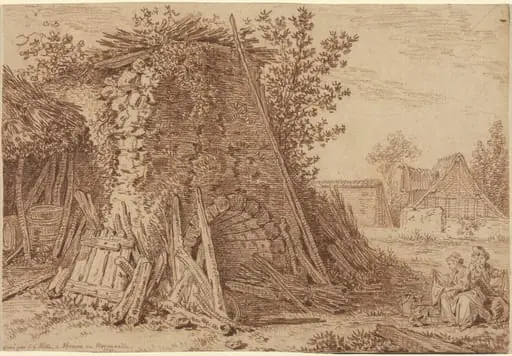 A Rustic Kiln at Vernon, by Johann Georg Wille