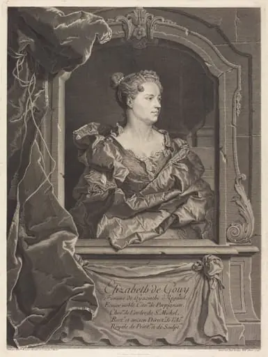 Elizabeth de Gouy, femme de Hyacinthe Rigaud, by Johann Georg Wille