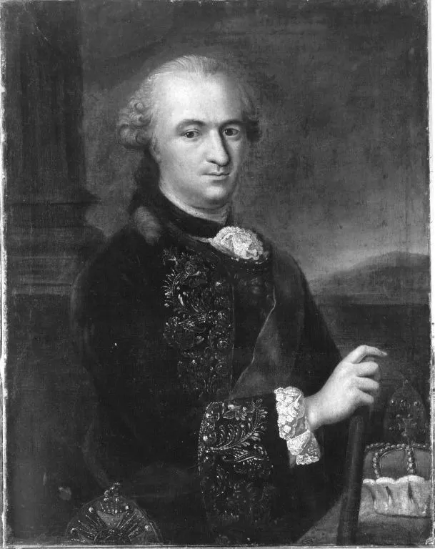 Bildnis des Kurfürsten Karl Theodor von der Pfalz (Kopie nach), by Johann Georg Ziesenis, unspecified, 1753