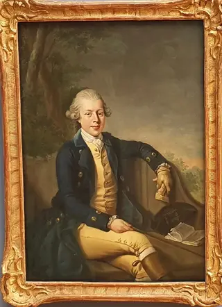 Duke Ernst II Ludwig von Sachsen-Gotha-Altenburg, by Johann Georg Ziesenis, 1768