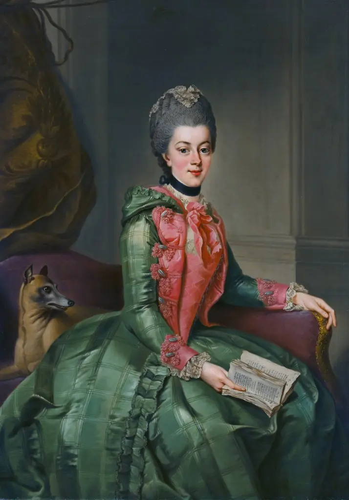 Portrait of Princess Frederika Sophia Wilhelmina (1751-1820, by Johann Georg Ziesenis