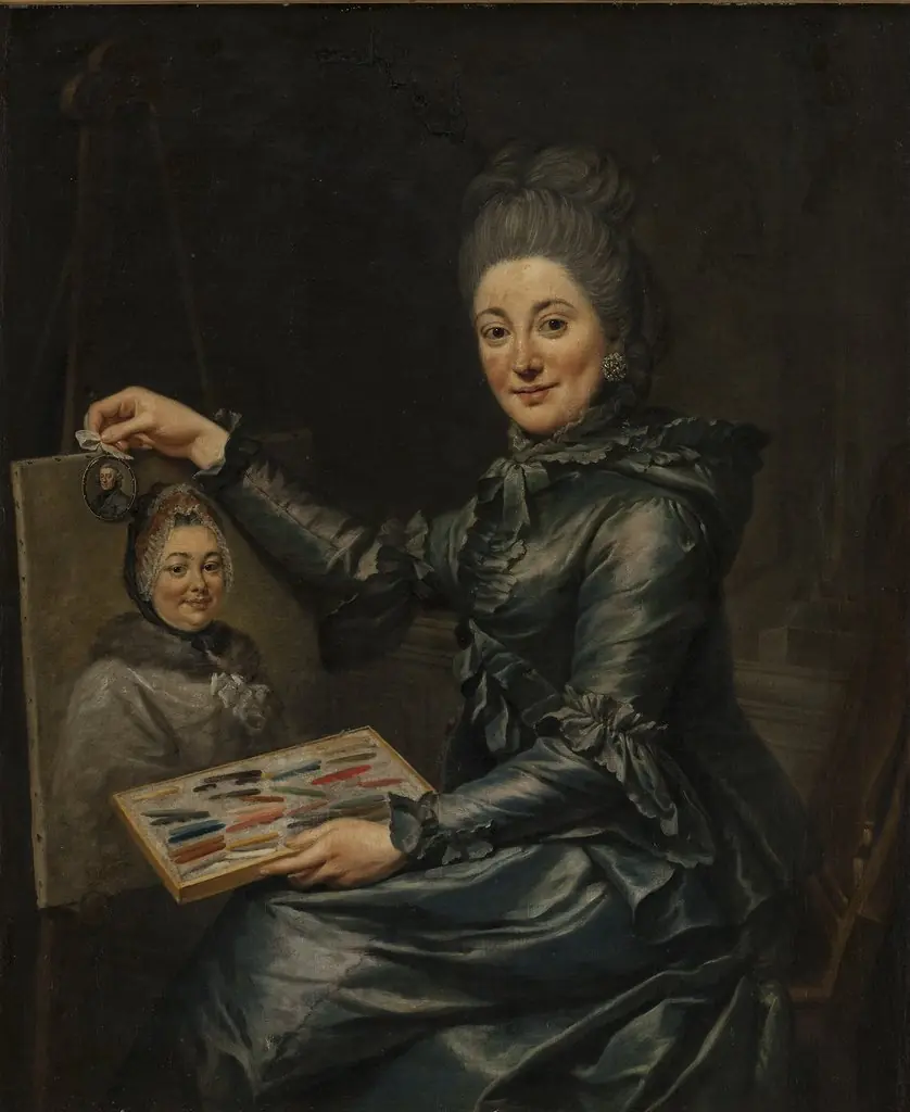 Portrait of the Artist's Daughter Elisabeth, Married Lampe, by Johann Georg Ziesenis