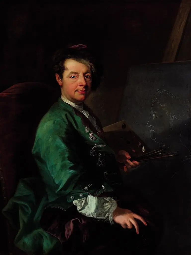 Self-portrait, by Johann Gottfried Auerbach