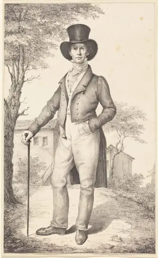 The Senior Government Auditor Rudolf Schadow (The Artist's Brother), by Johann Gottfried Schadow