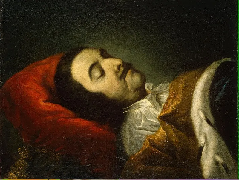Peter I on His Death-bed, by Johann Gottfried Tannauer, oil, 1725