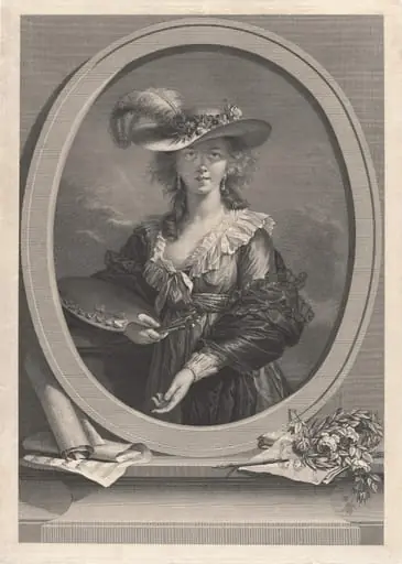 Élisabeth Louise Vigée Le Brun, by Johann Gotthard Müller