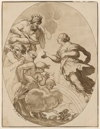 Jupiter and Juno, by Johann Gottlieb Prestel