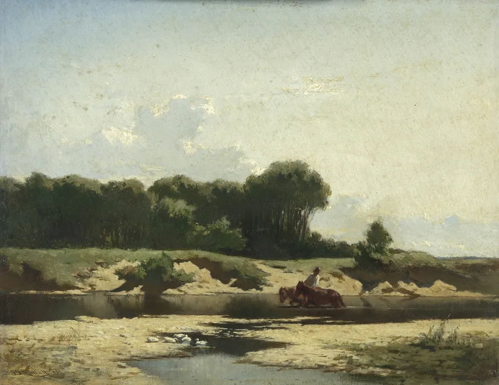 The horse race, by Johann Gualbert Raffalt, oil, 1858
