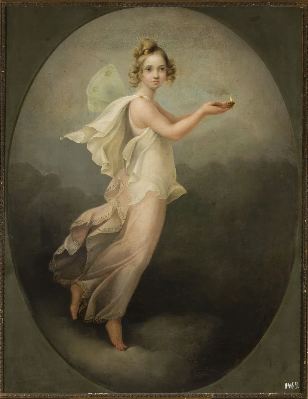 Psyche, by Johann Heinrich Beck, oil, 1814