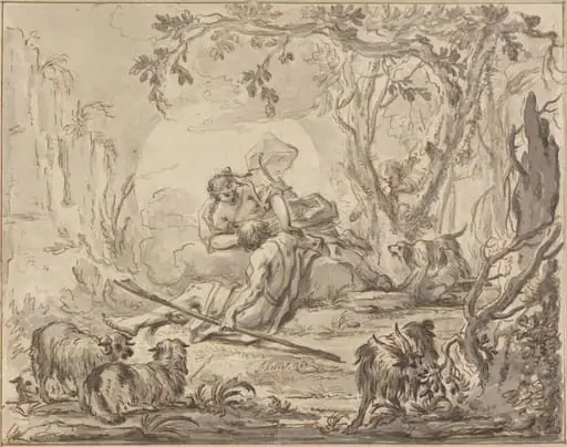 Diana and Endymion, by Johann Heinrich Keller