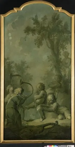 Five Children making Music, by Johann Heinrich Keller, oil, 1753