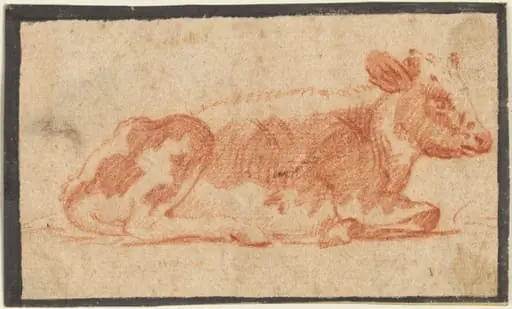 Cow, by Johann Heinrich Roos