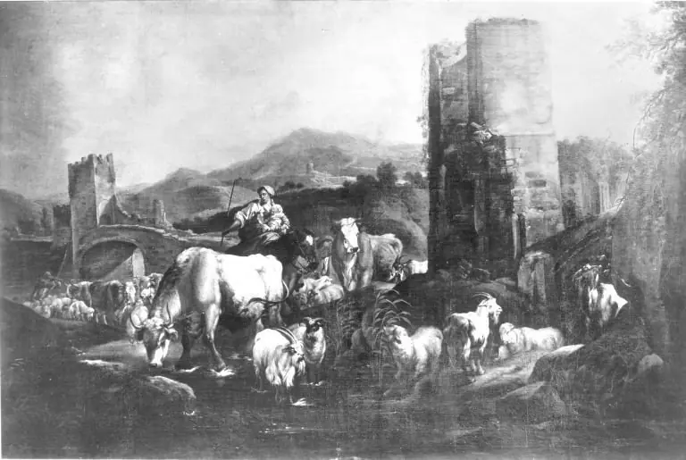 Heimkehrende Herde, by Johann Heinrich Roos