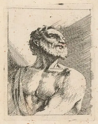 Bust of a Bearded Man, by Johann Heinrich Schönfeld