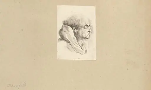 Bust of a Monk, by Johann Heinrich Schönfeld