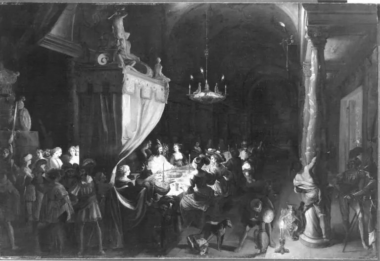 Das Gastmahl des Belsazar (zugeschrieben), by Johann Heinrich Schönfeld