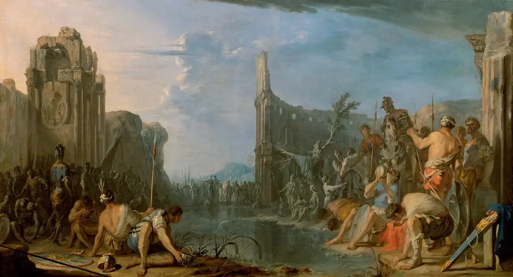 Gideon Checks His Army, by Johann Heinrich Schönfeld
