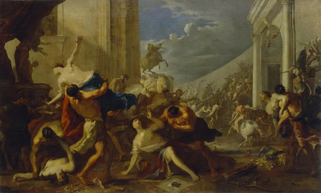 Rape of the Sabine Women, by Johann Heinrich Schönfeld