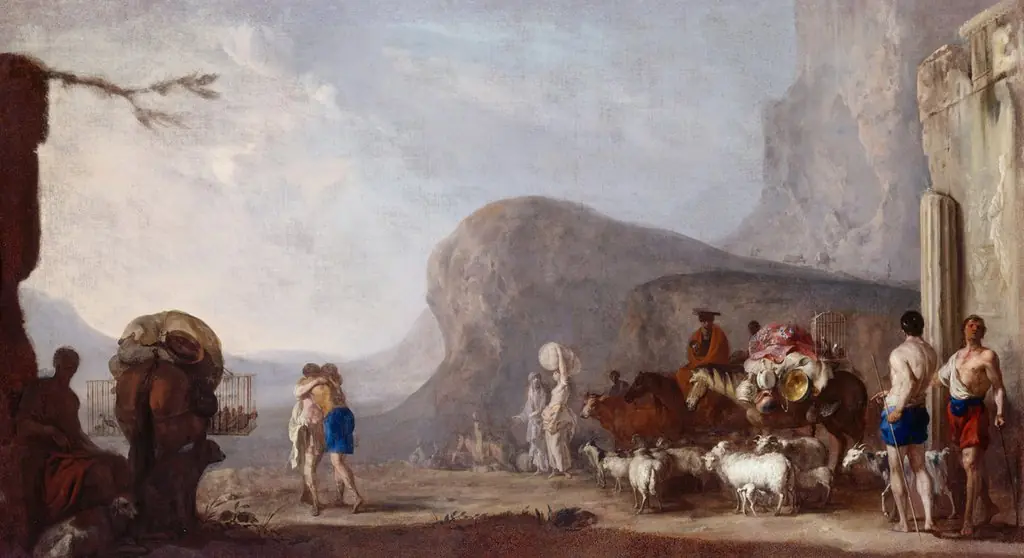 Reconciliation of Jacob with Esau, by Johann Heinrich Schönfeld