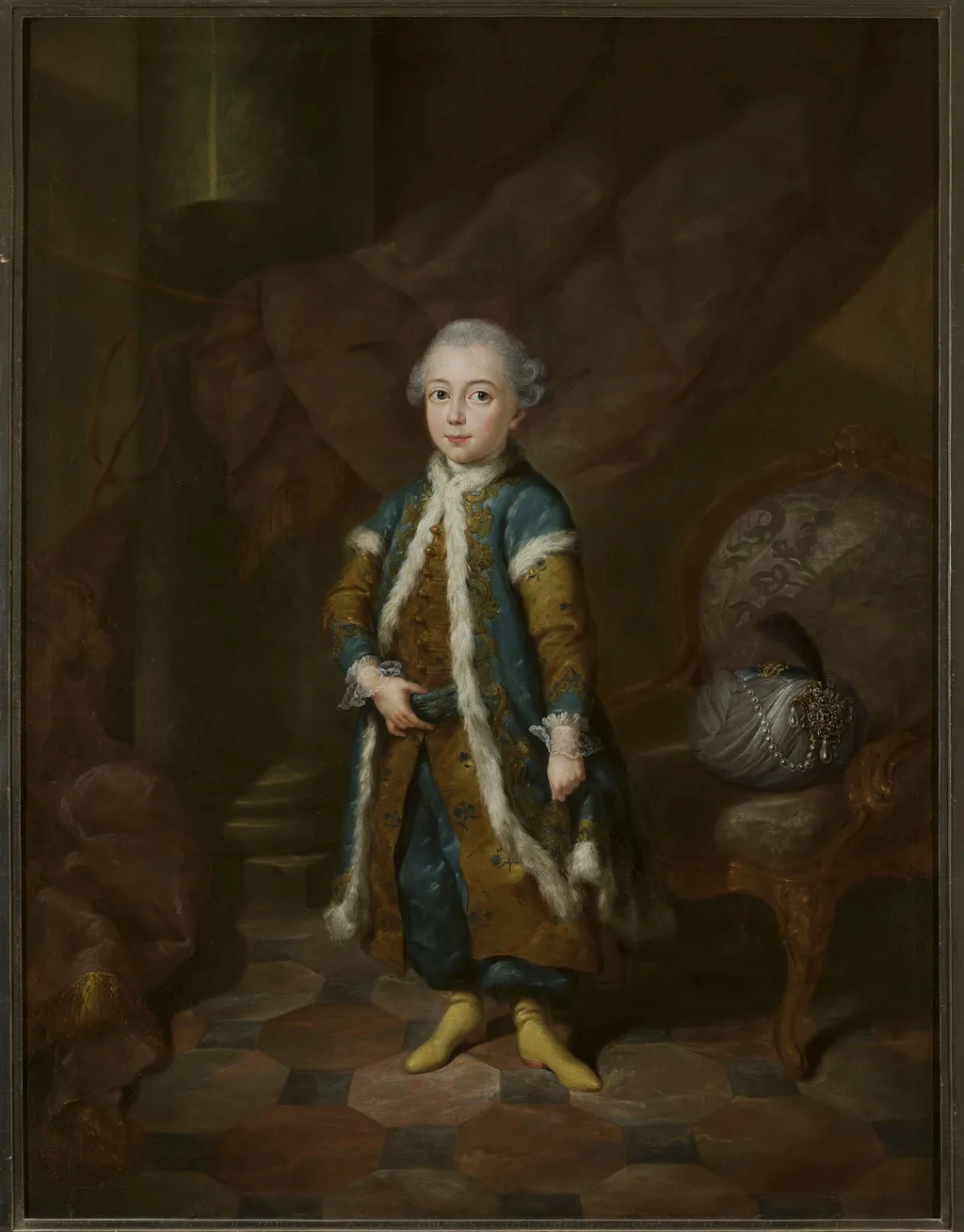 Portrait of Henirich Reuss, by Johann Heinrich Tischbein, oil, 1765