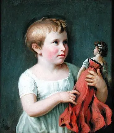 Child portrait of Cornelia Wilhelmine Amsinck, by Johann Heinrich Wilhelm Tischbein