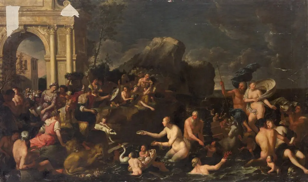 Kybele empfängt Neptun und Amphitrite, by Johann Heiss