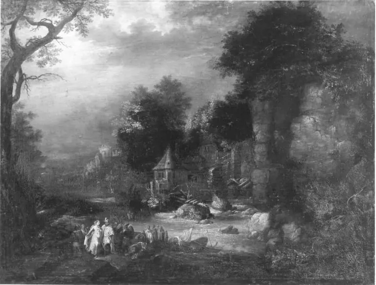 Ideallandschaft, by Johann Jakob Hartmann