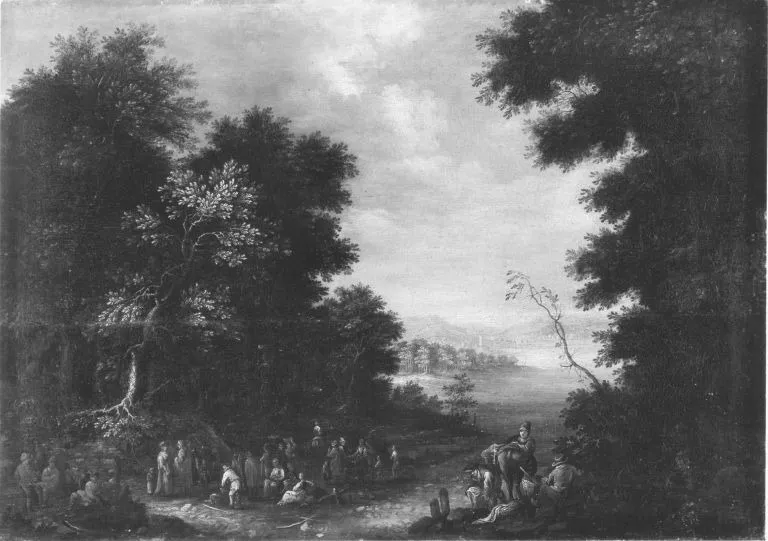 Rast am Waldrand, by Johann Jakob Hartmann, unspecified, 1701