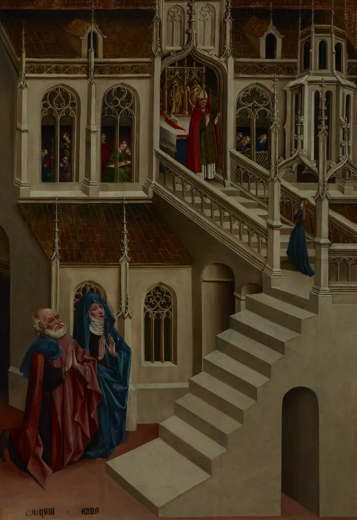 Presentation of the Virgin Mary in the Temple – Altar Panel from Marienfeld, by Johann Koerbecke